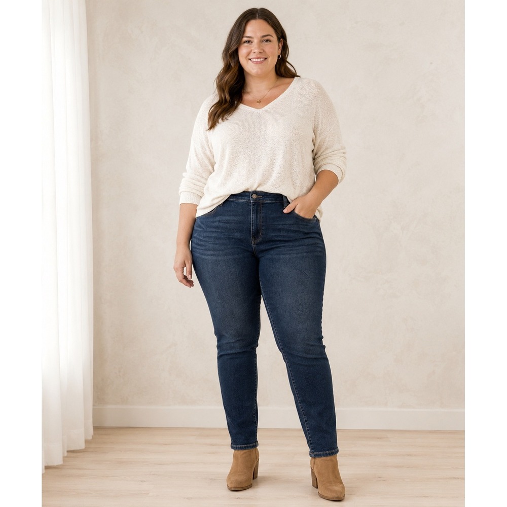 Zenana That Jegging High Rise Skinny Jeans Size 38 Dark Wash